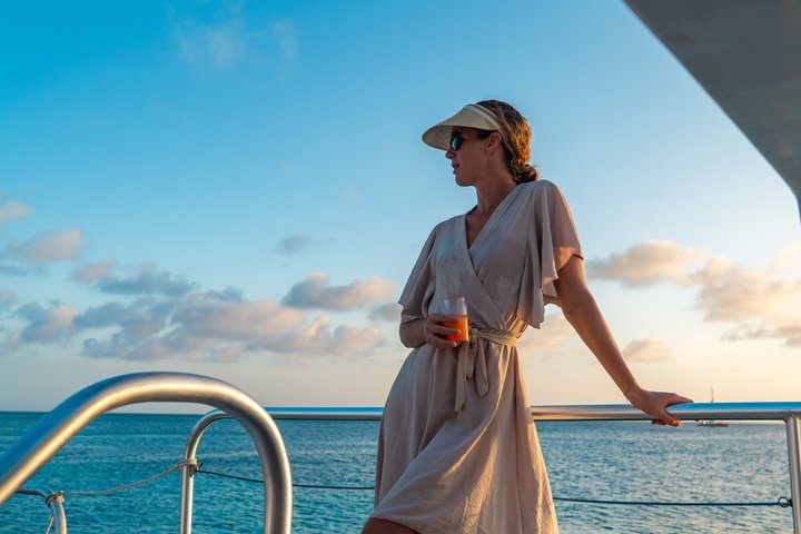 Aruba Sunset Sail Cruise Aboard The Dolphin Catamaran, photo 3 of 10
