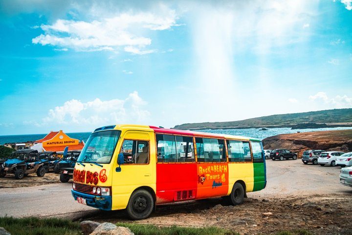 Colorful Beach Bus Sightseeing Tour of Aruba, photo 2 of 10