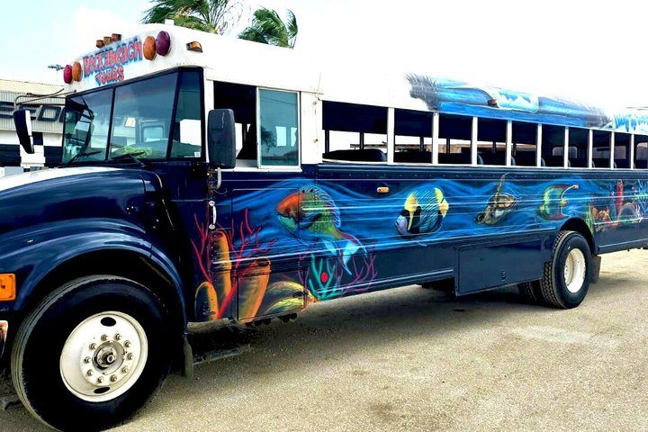 Colorful Beach Bus Sightseeing Tour of Aruba, photo 3 of 10