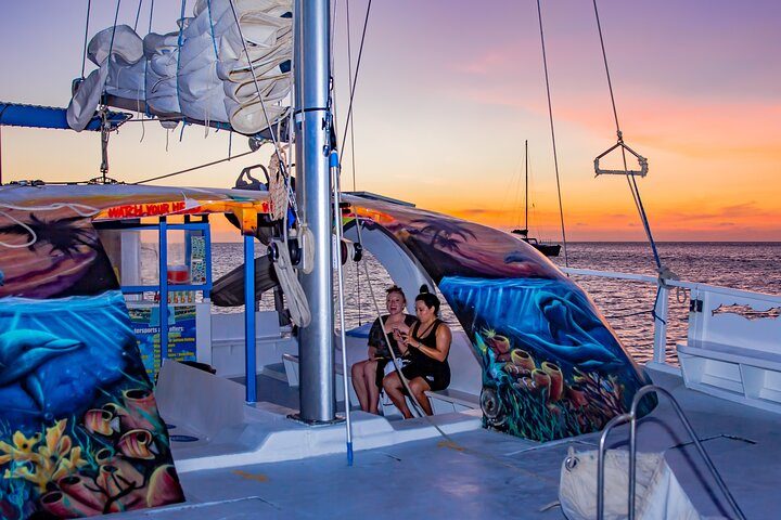 Aruba Sunset Sail Cruise Aboard The Dolphin Catamaran, photo 4 of 10